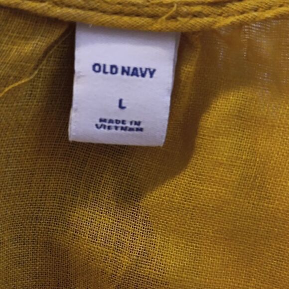 Old Navy Wrap Front Linen Blend Top - Picture 9 of 12